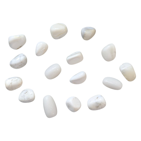 Mother Of Pearl Tumblestone - Nacre - Calm, Balance & Emotional Clarity - Third Eye Chakra