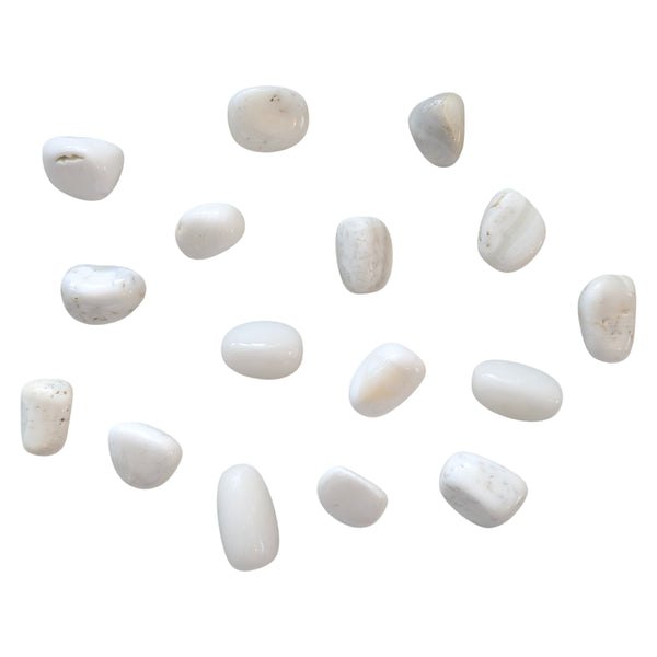 Mother Of Pearl Tumblestone - Nacre - Calm, Balance & Emotional Clarity - Third Eye Chakra