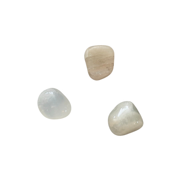 Moonstone (Natural) Crystal Tumblestone UK - Calming Crystals - Peace Stone - Chakra Stones
