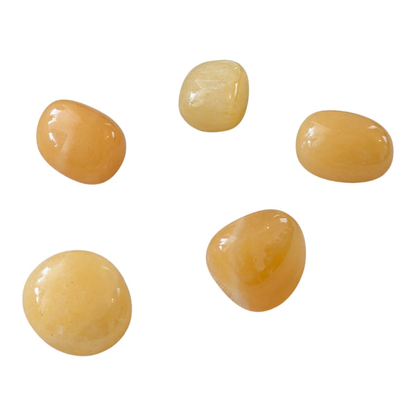 Orange Calcite  Crystal Tumblestone - UK Crystal Shop - Mexican Calcite - Genuine Gemstones - Ethically Sourced