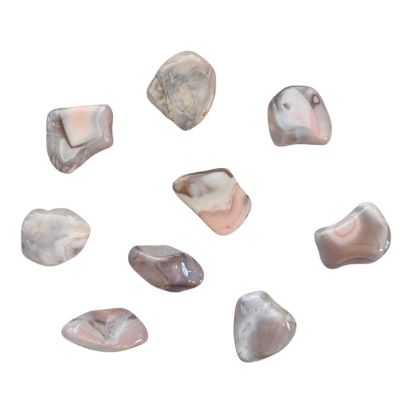 Pink Botswana Agate Tumblestone - Calming & Soothing Crystal - Crystal Healer