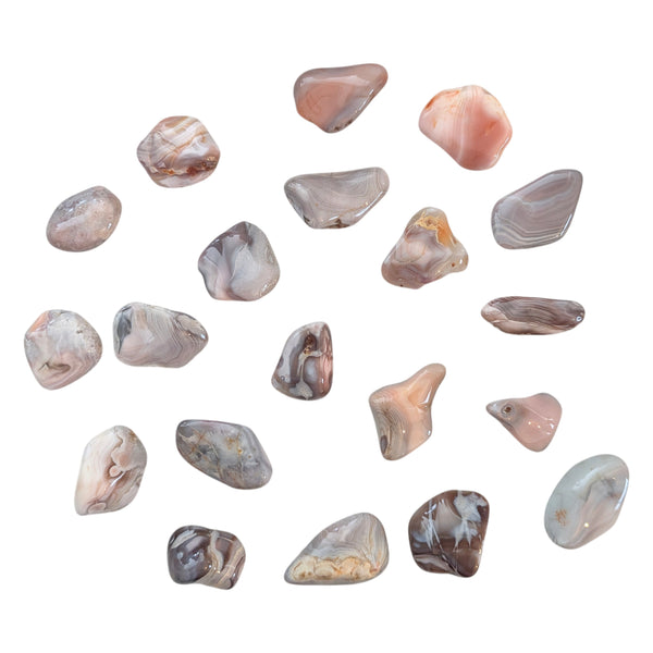 Pink Botswana Agate Tumblestone - Calming & Soothing Crystal - Crystal Healer