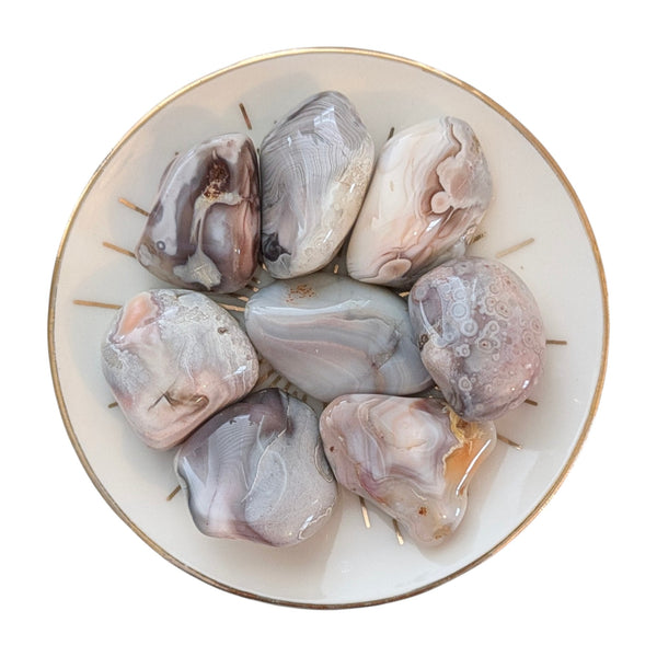 Pink Botswana Agate Tumblestone - Calming & Soothing Crystal - Crystal Healer