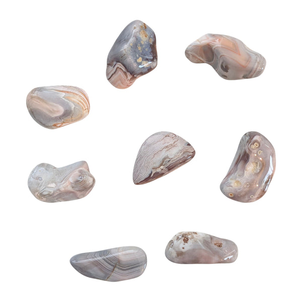 Pink Botswana Agate Tumblestone - Calming & Soothing Crystal - Crystal Healer