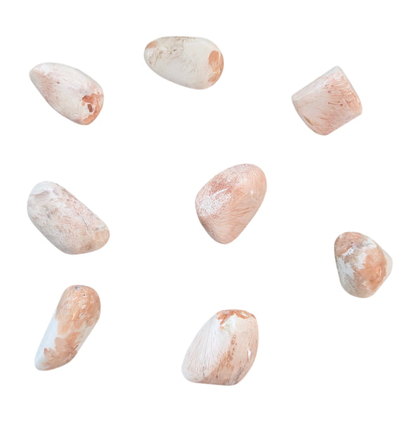 Pink Scolecite Tumblestone