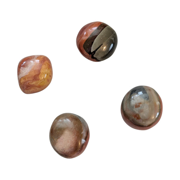 Polychromic Madagascan Jasper Tumblestone - Desert Jasper - Royal Savannah - Stone of Courage & Determination