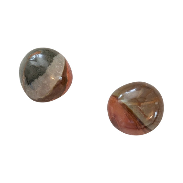 Polychromic Madagascan Jasper Tumblestone - Desert Jasper - Royal Savannah - Stone of Courage & Determination