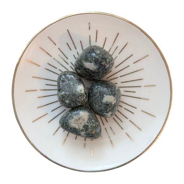 Preseli Bluestone Tumblestone - Preseli Spotted Dolerite - A Transformative Gemstone from Wales