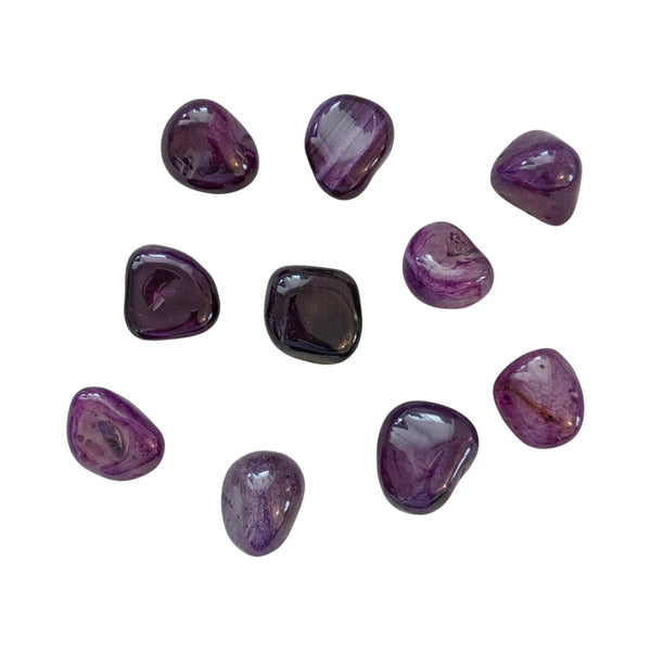 Purple Agate Tumblestone