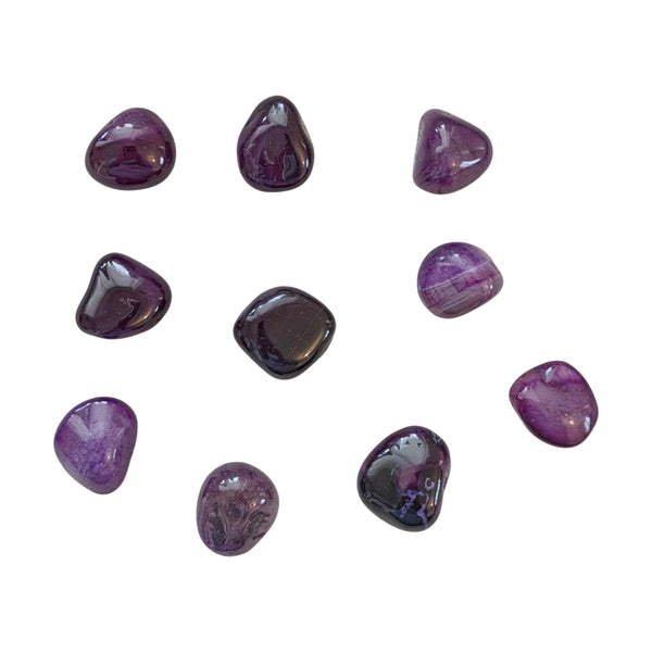 Purple Agate Tumblestone