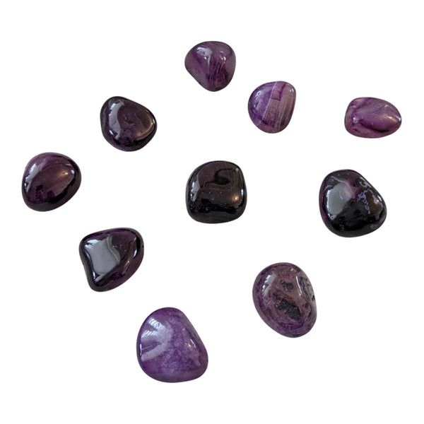Purple Agate Tumblestone