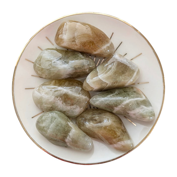 Prasiolite Tumblestone - Green Amethyst - Success, Prosperity & Abundance Gemstone