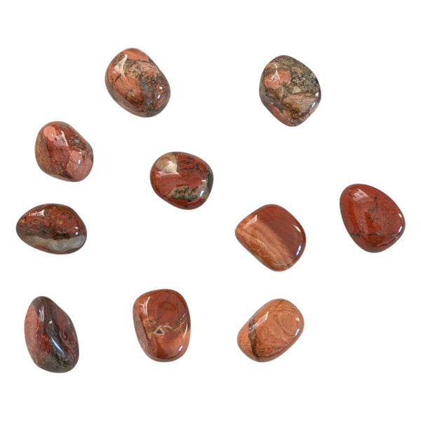 Red Banded Jasper crystal Tumblestone - Stone of Empowerment - Root Chakra Gemstone