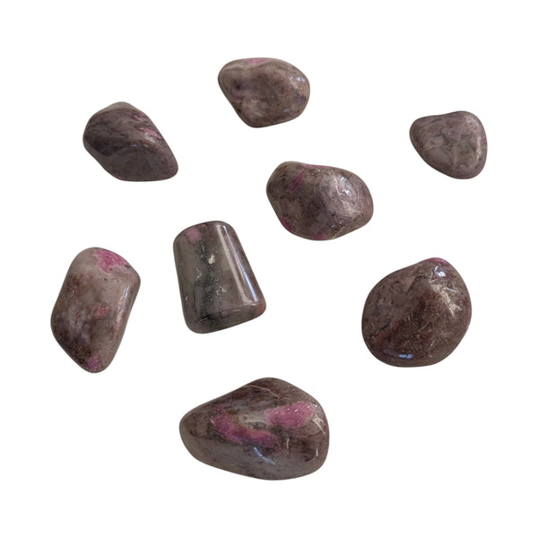 Ruby Feldspar Crystal Tumblestone - Strength, Insight & Courage - Heart Chakra Gemstone