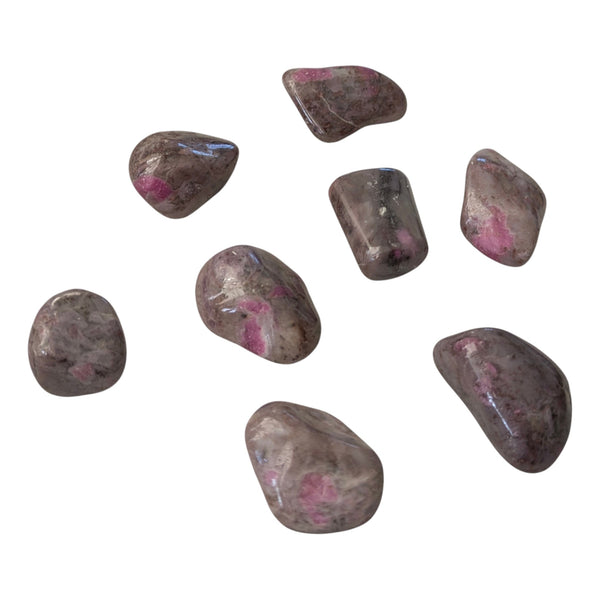 Ruby Feldspar Crystal Tumblestone - Strength, Insight & Courage - Heart Chakra Gemstone