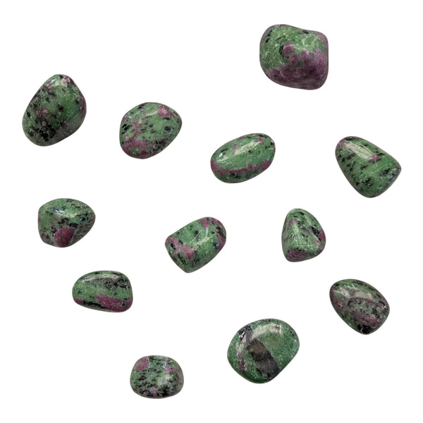 Ruby Zoisite Tumblestone - Rare Stone - Happiness, Vitality & Luck Gemstone