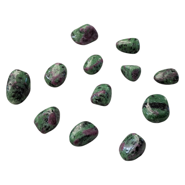 Ruby Zoisite Tumblestone - Rare Stone - Happiness, Vitality & Luck Gemstone