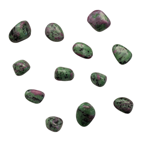 Ruby Zoisite Tumblestone - Rare Stone - Happiness, Vitality & Luck Gemstone