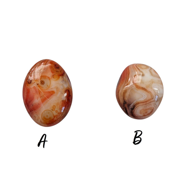Silk Agate Crystal Tumblestone - Crown Chakra - Stone of Balance - UK Crystal Shop - Genuine Gemstones