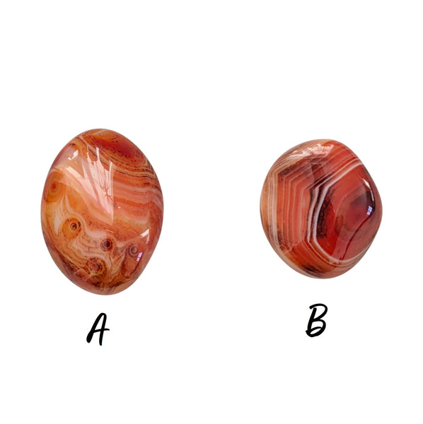 Silk Agate Crystal Tumblestone - Crown Chakra - Stone of Balance - UK Crystal Shop - Genuine Gemstones