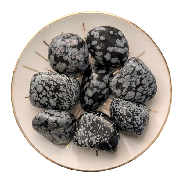 Snowflake Obsidian Tumblestone - Stone of Purity & Balance - Gemstone of "The Self"