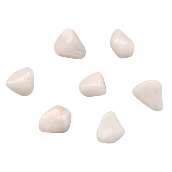 Snow Quartz Crystal Tumblestone - Seven Chakra Gemstone - Stone for Aquarius