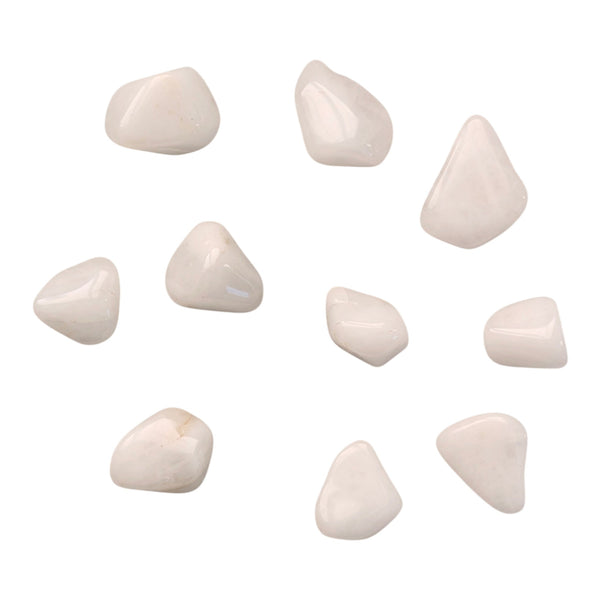 Snow Quartz Crystal Tumblestone - Seven Chakra Gemstone - Stone for Aquarius