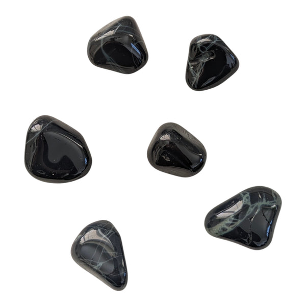 Spider Web Obsidian Crystal Tumblestone - Volcanic Gemstones - Powerhouse Stone