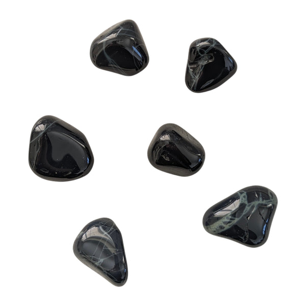 Spider Web Obsidian Crystal Tumblestone - Volcanic Gemstones - Powerhouse Stone