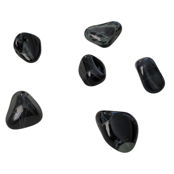 Spider Web Obsidian Crystal Tumblestone - Volcanic Gemstones - Powerhouse Stone