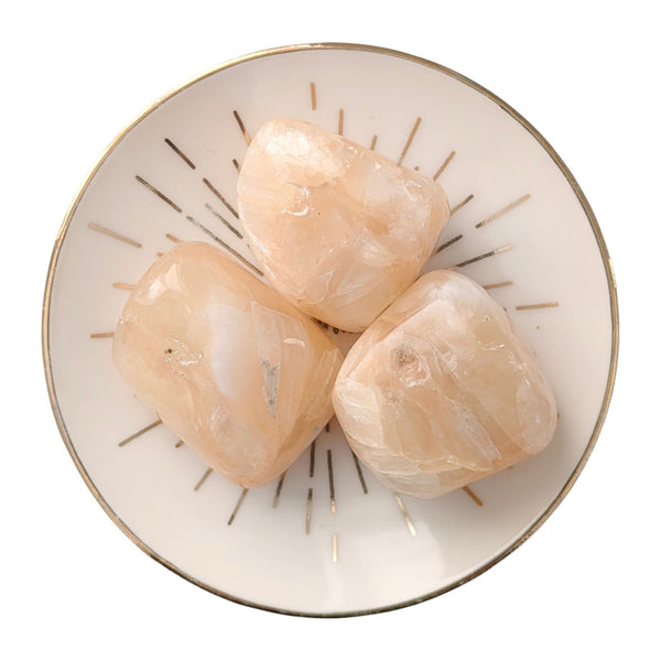 Stilbite Crystal Tumblestone - Joyful, Passionate & Uplifting Energies Gemstone - Crystal Healing