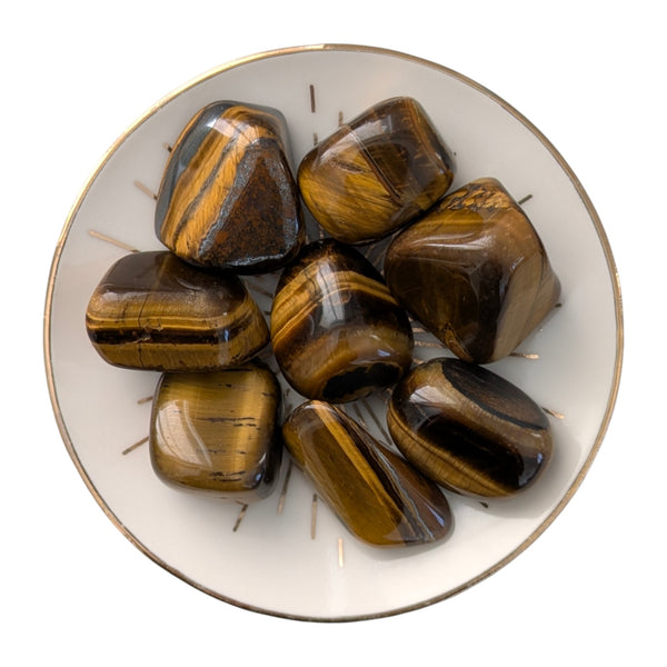 Tigers Eye Crystal Tumblestone - Spiritual Compass Gemstone - Stone for Gemini