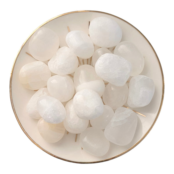 White Onyx Tumblestone