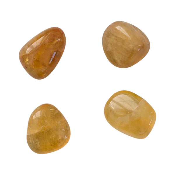 Yellow Fluorite Crystal Tumblestone - Inspires Creativity, Understanding & Unity