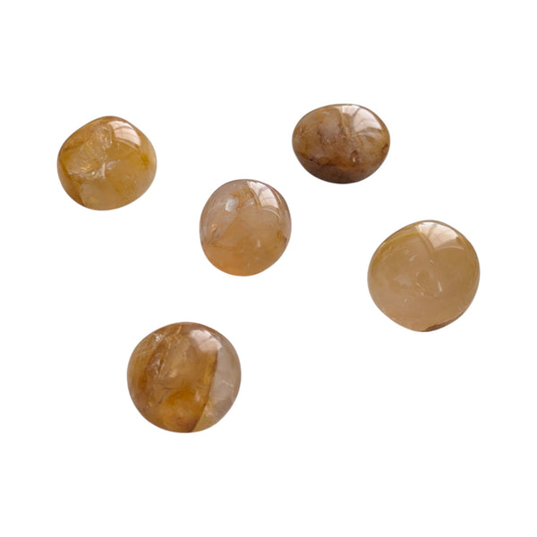 Yellow Hematoid Quartz Crystal Tumblestone - Hematite Quartz - Golden Healer