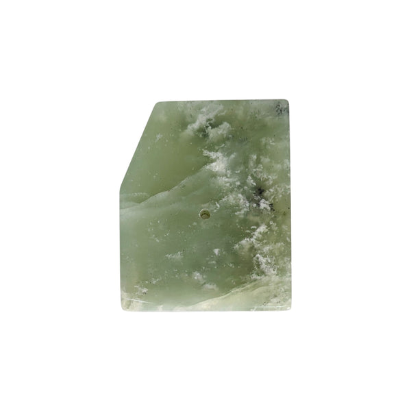 New Jade (Serpentine) Natural Edge Polished Slab Incense Holder - Sold As Seen - Restoring Balance