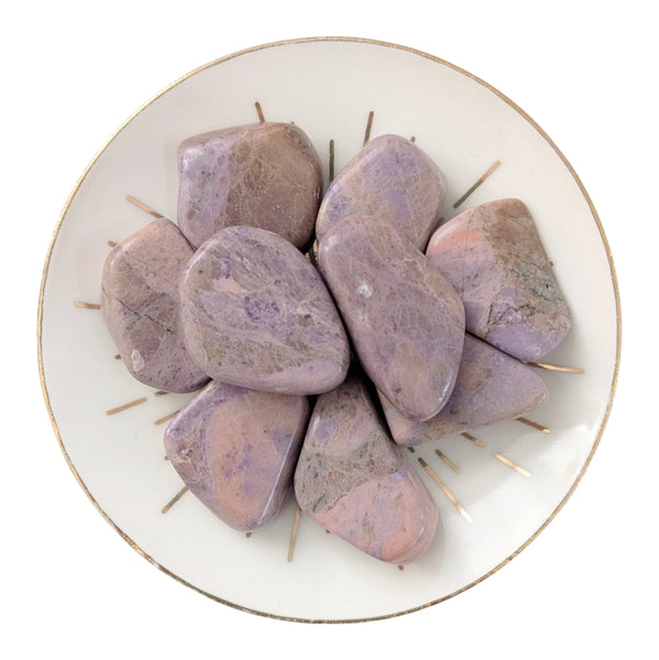 Lavender Jade Crystal Tumblestone - Rare Jadeite - Lilac Jade - Dream Stone