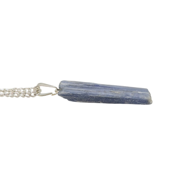 Raw Natural Blue Kyanite Pendant Necklace - Crystal Gemstone Jewellery - Balance & Harmony