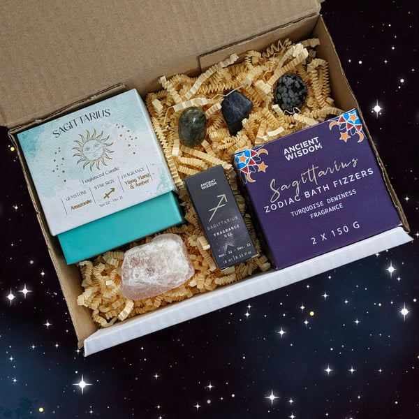 Sagittarius Horoscope Crystals & Aromatherapy Gift Box