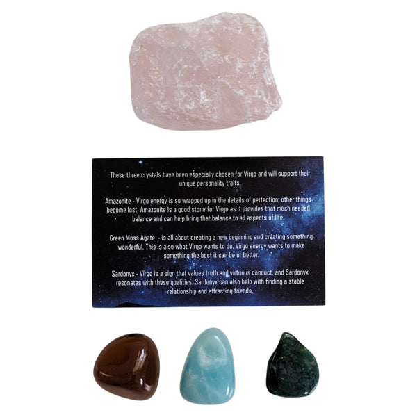 Virgo Horoscope Crystals & Aromatherapy Gift Box
