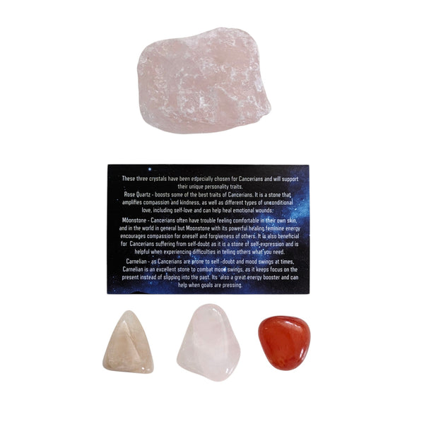 Cancer Horoscope Crystals & Aromatherapy Gift Box