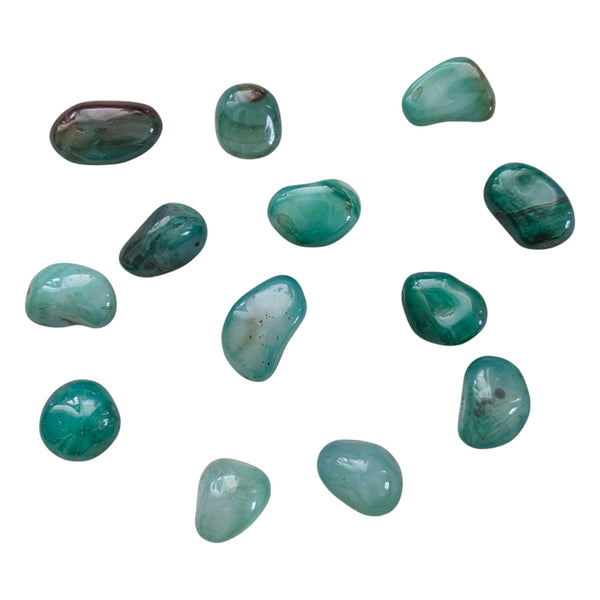 Green Agate Tumblestone