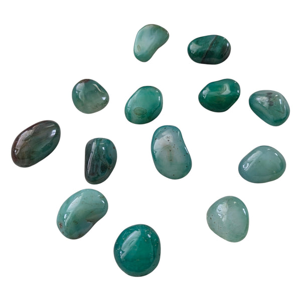 Green Agate Tumblestone