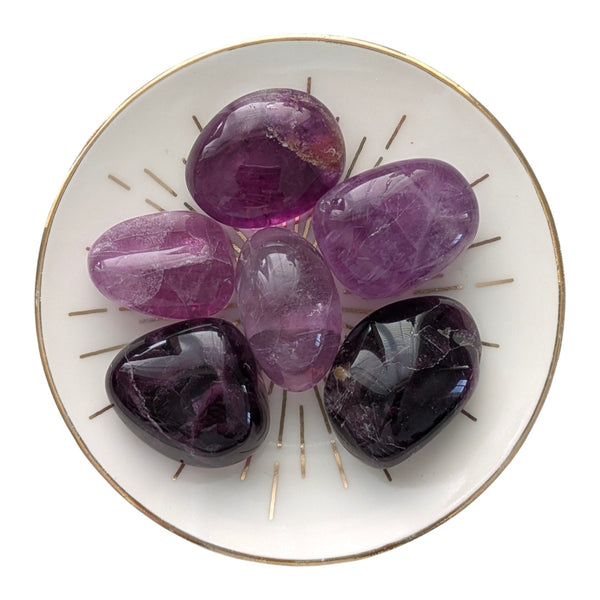 Purple Fluorite Tumblestone