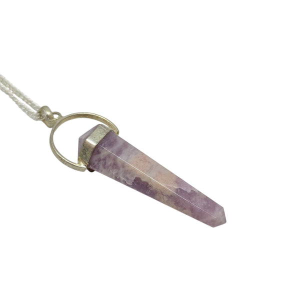 Lepidolite Crystal Necklace