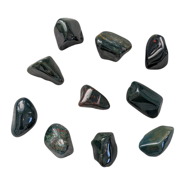 10x Bloodstone Tumblestones 20-30mm, Wholesale Crystals, Bulk Gemstones, Genuine & Ethically Sourced, UK Crystal Shop