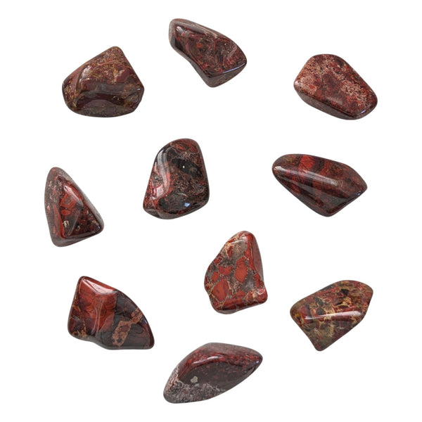 10x Brecciated Jasper Tumblestones 20-30mm, Wholesale Crystals, Bulk Gemstones, Genuine & Ethically Sourced, UK Crystal Shop