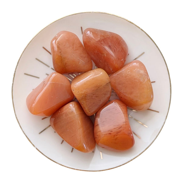 Peach Aventurine Crystal Tumblestone - Stone of Gentleness - Calm, Peace & Balance Gemstone