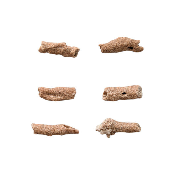 Fulgurites - Set of 6 - Lightning Stones - Fossilized Lightning - Rare Collector Specimen