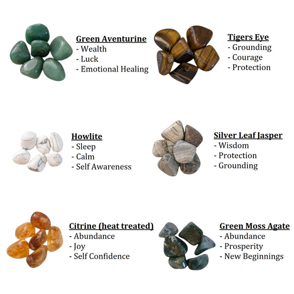 Small Crystal Grid Tumblestone Sets - 20 + Varieties